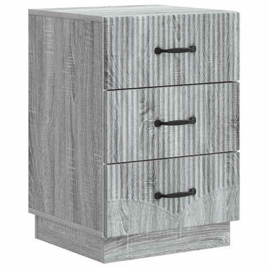 vidaXL Κομοδίνο Γκρι Sonoma 43 x 41 x 63,5 εκ. Επεξεργασμένο Ξύλο