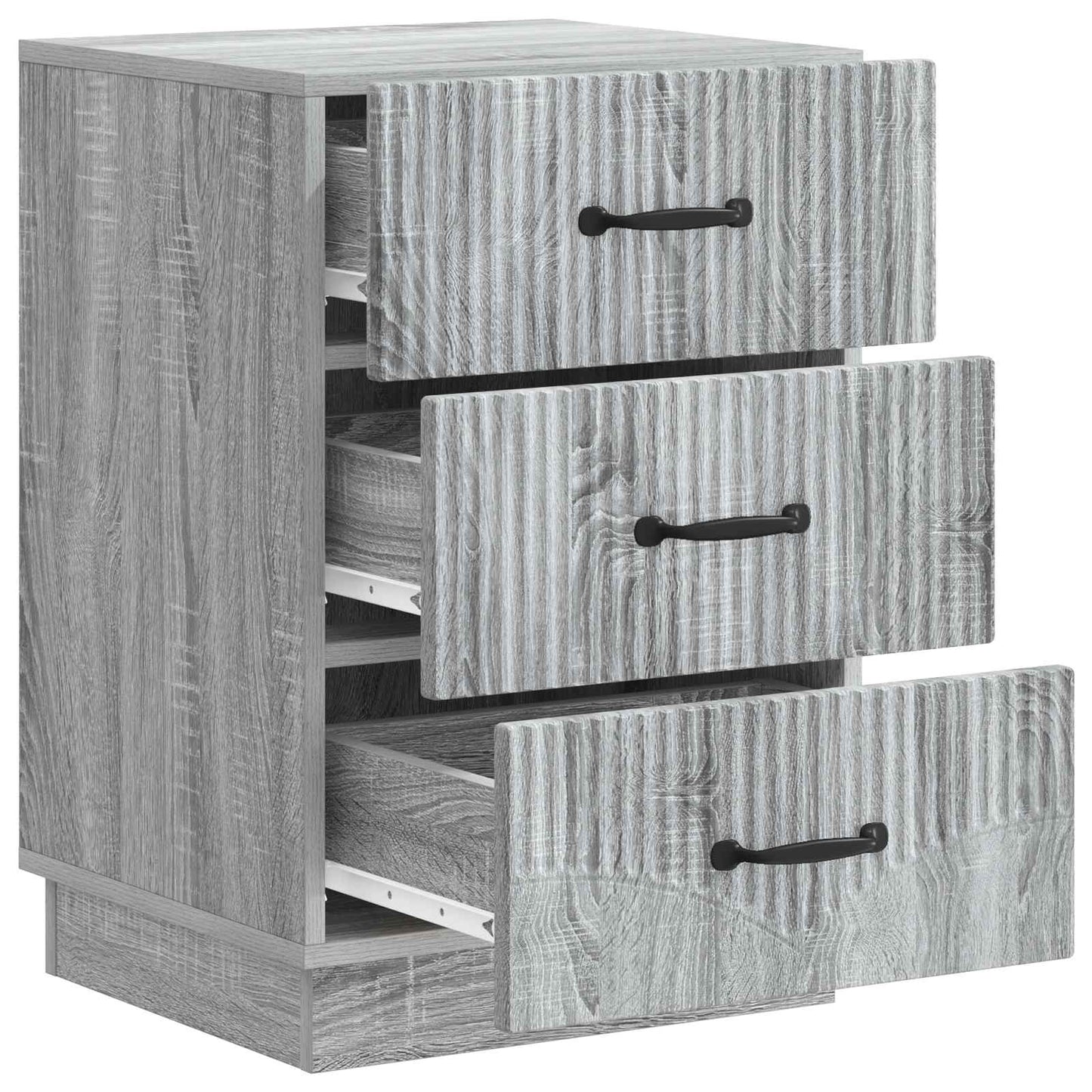 vidaXL Κομοδίνο Γκρι Sonoma 43 x 41 x 63,5 εκ. Επεξεργασμένο Ξύλο