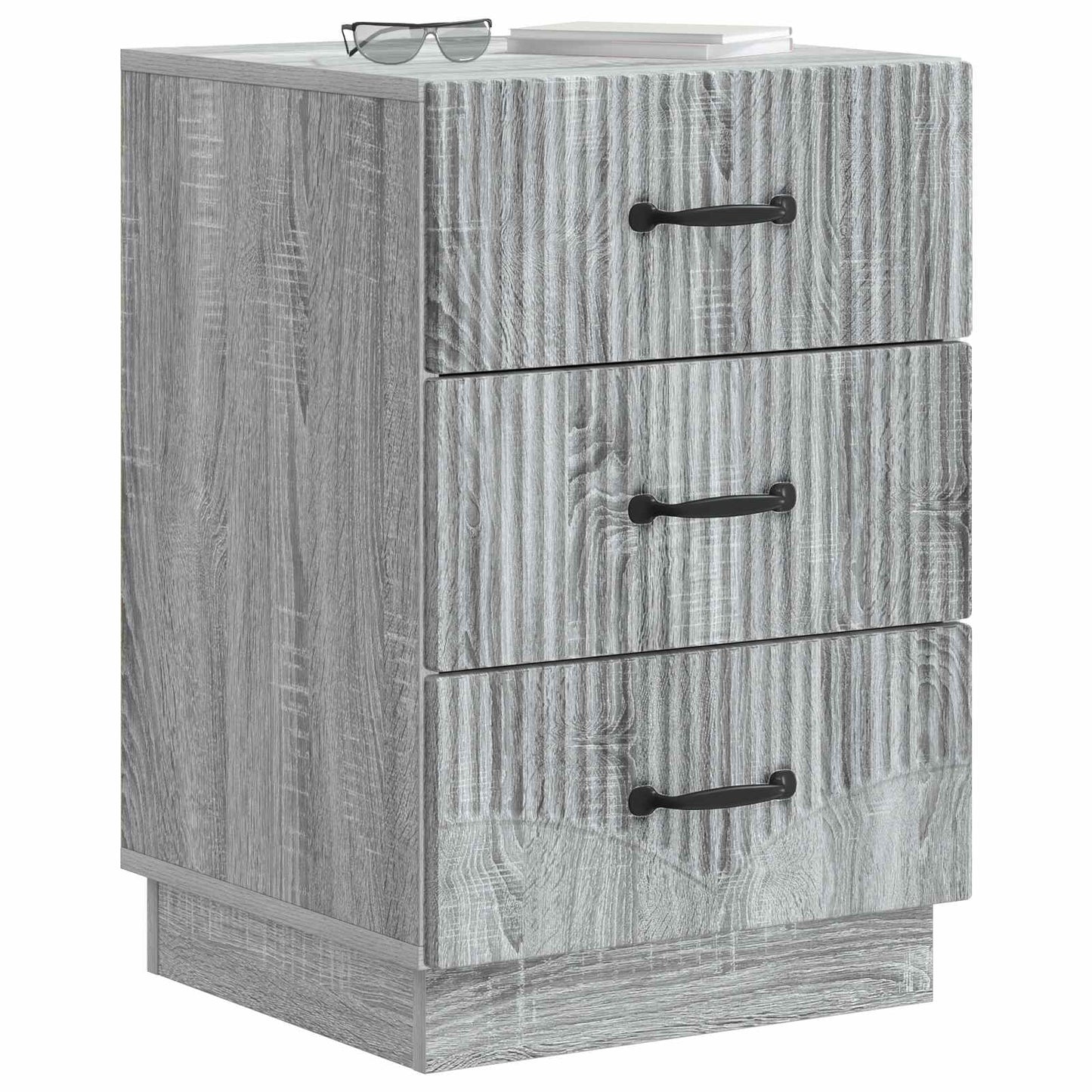 vidaXL Κομοδίνο Γκρι Sonoma 43 x 41 x 63,5 εκ. Επεξεργασμένο Ξύλο