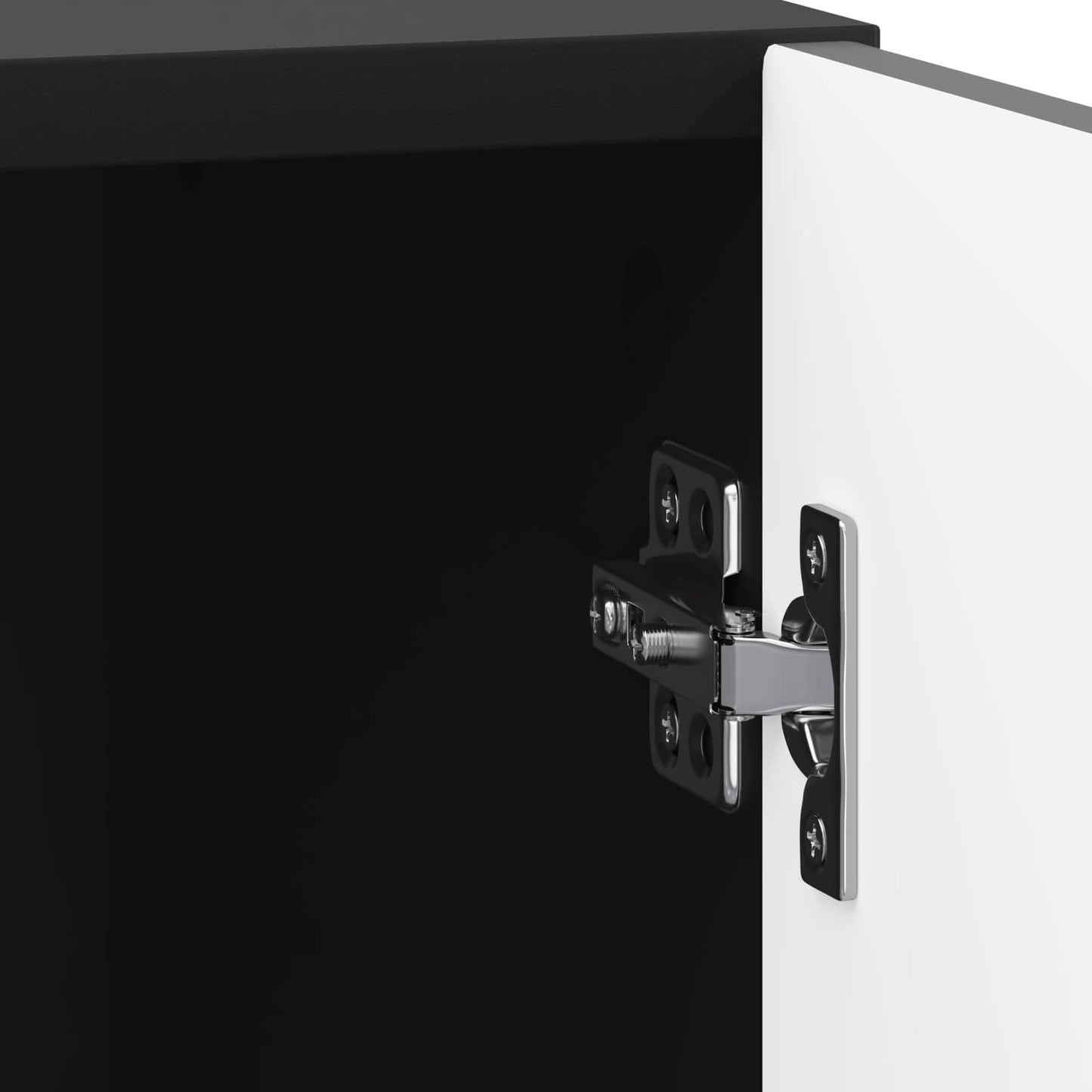 vidaXL Κομοδίνο 2 τμχ. Μαύρο 43 x 34,5 x 47 εκ. Επεξεργασμένο Ξύλο