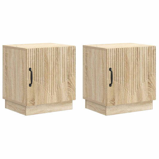 vidaXL Κομοδίνο 2 τμχ. Sonoma Δρυς 43 x 34,5 x 47 εκ.