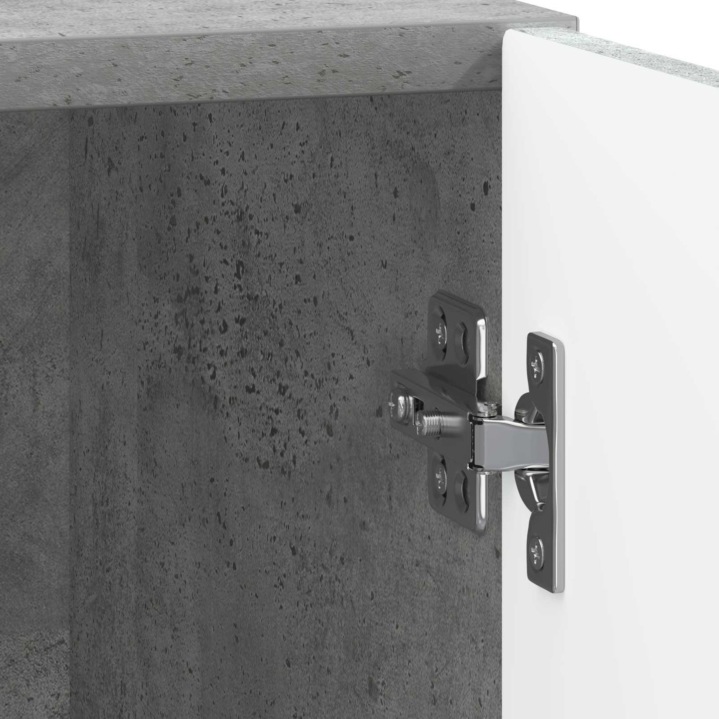 vidaXL Κομοδίνο Γκρι Μπετόν 43 x 34,5 x 47 εκ. Επεξεργασμένο Ξύλο