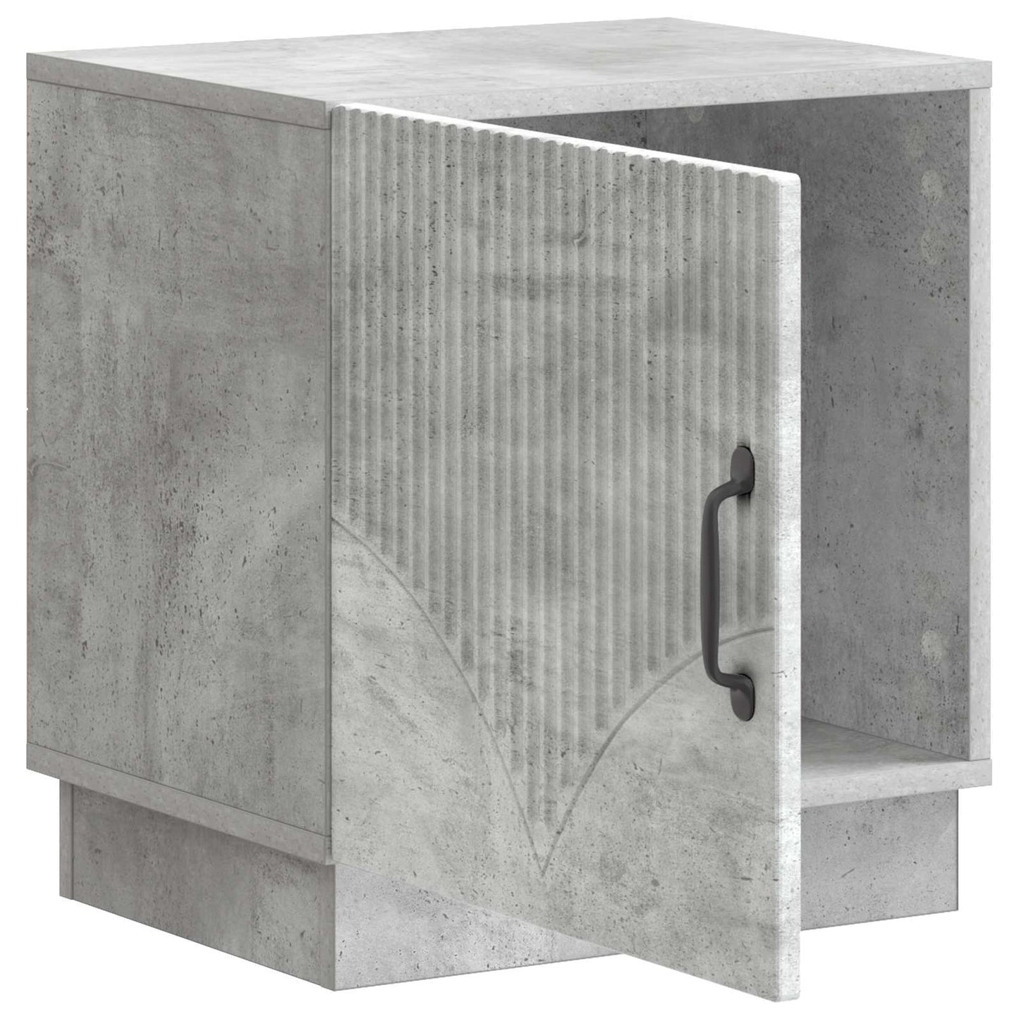 vidaXL Κομοδίνο 2 τμχ. Γκρι Μπετόν 43 x 34,5 x 47 εκ.