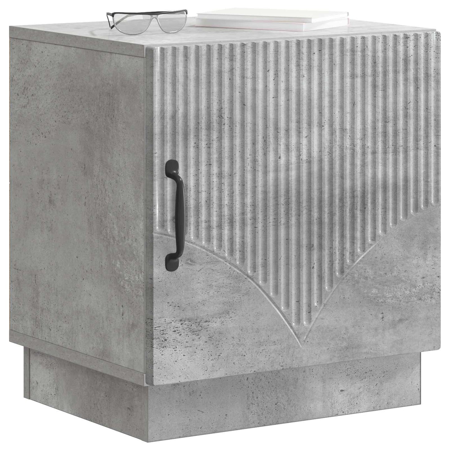 vidaXL Κομοδίνο 2 τμχ. Γκρι Μπετόν 43 x 34,5 x 47 εκ.
