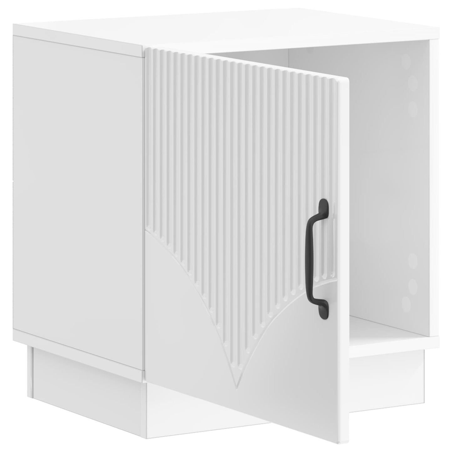 vidaXL Κομοδίνο 2 τμχ. Γυαλιστερό Λευκό 43 x 34,5 x 47 εκ.