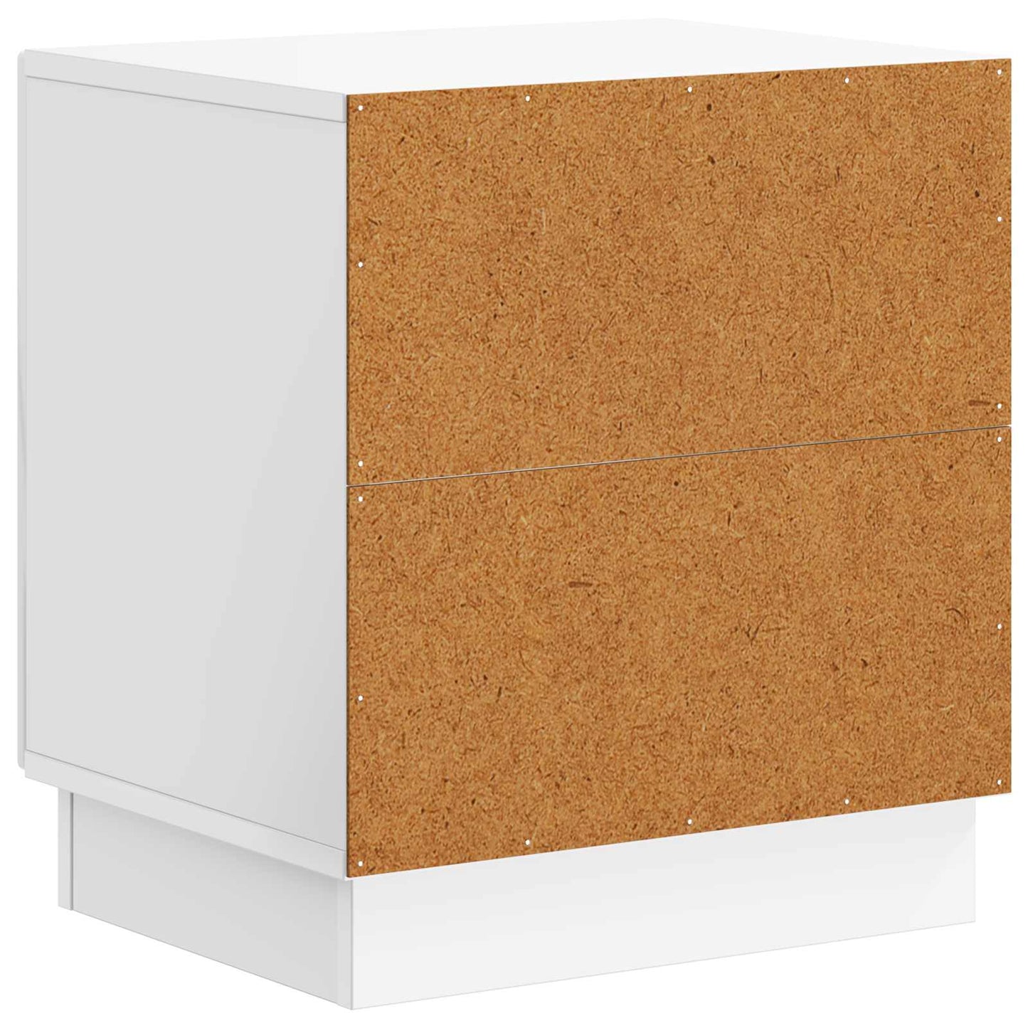 vidaXL Κομοδίνο 2 τμχ. Γυαλιστερό Λευκό 43 x 34,5 x 47 εκ.