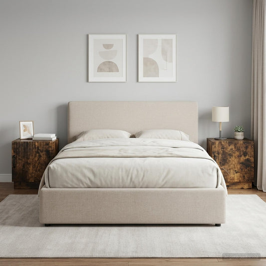 vidaXL Κομοδίνο 2 τμχ. Καπνισμένο Ξύλο Δρυός 43 x 34,5 x 47 εκ.