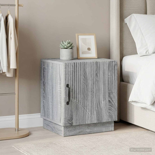 vidaXL Κομοδίνο 2 τμχ. Γκρι Sonoma 43 x 34,5 x 47 εκ.