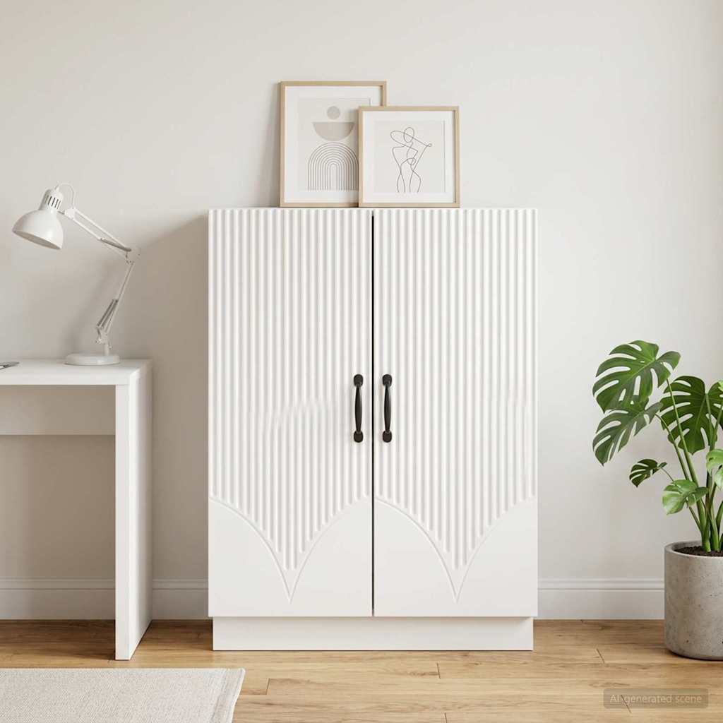vidaXL Πλαϊνό γραφείο Λευκό 66 x 34,5 x 87 εκ. Επεξεργασμένο Ξύλο