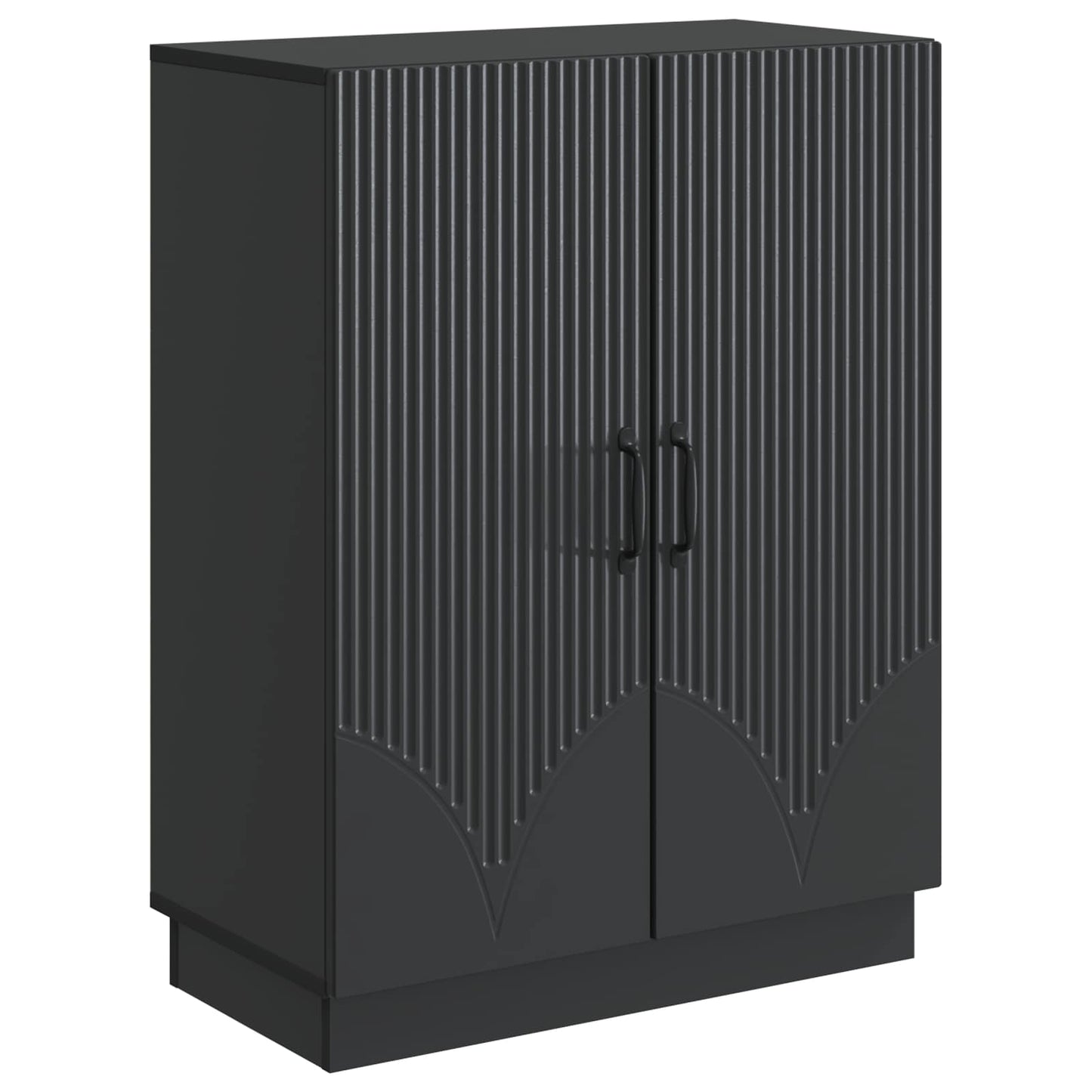 vidaXL Πλαϊνό γραφείο Μαύρο 66 x 34,5 x 87 εκ. Επεξεργασμένο Ξύλο