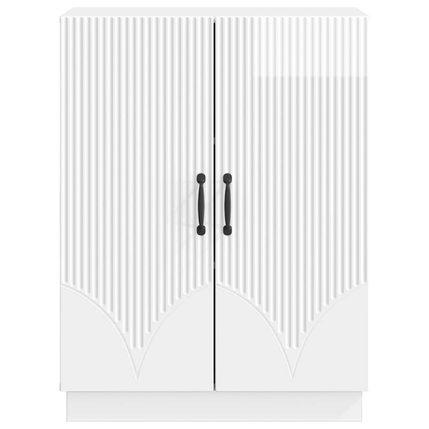 vidaXL Πλαϊνό γραφείο Γυαλιστερό Λευκό 66 x 34,5 x 87 εκ.