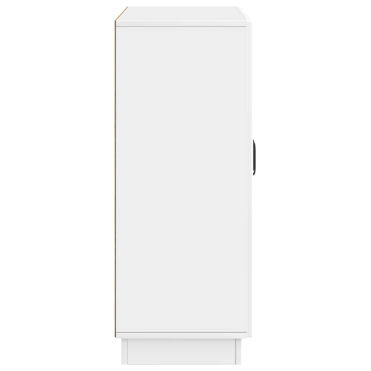 vidaXL Πλαϊνό γραφείο Γυαλιστερό Λευκό 66 x 34,5 x 87 εκ.