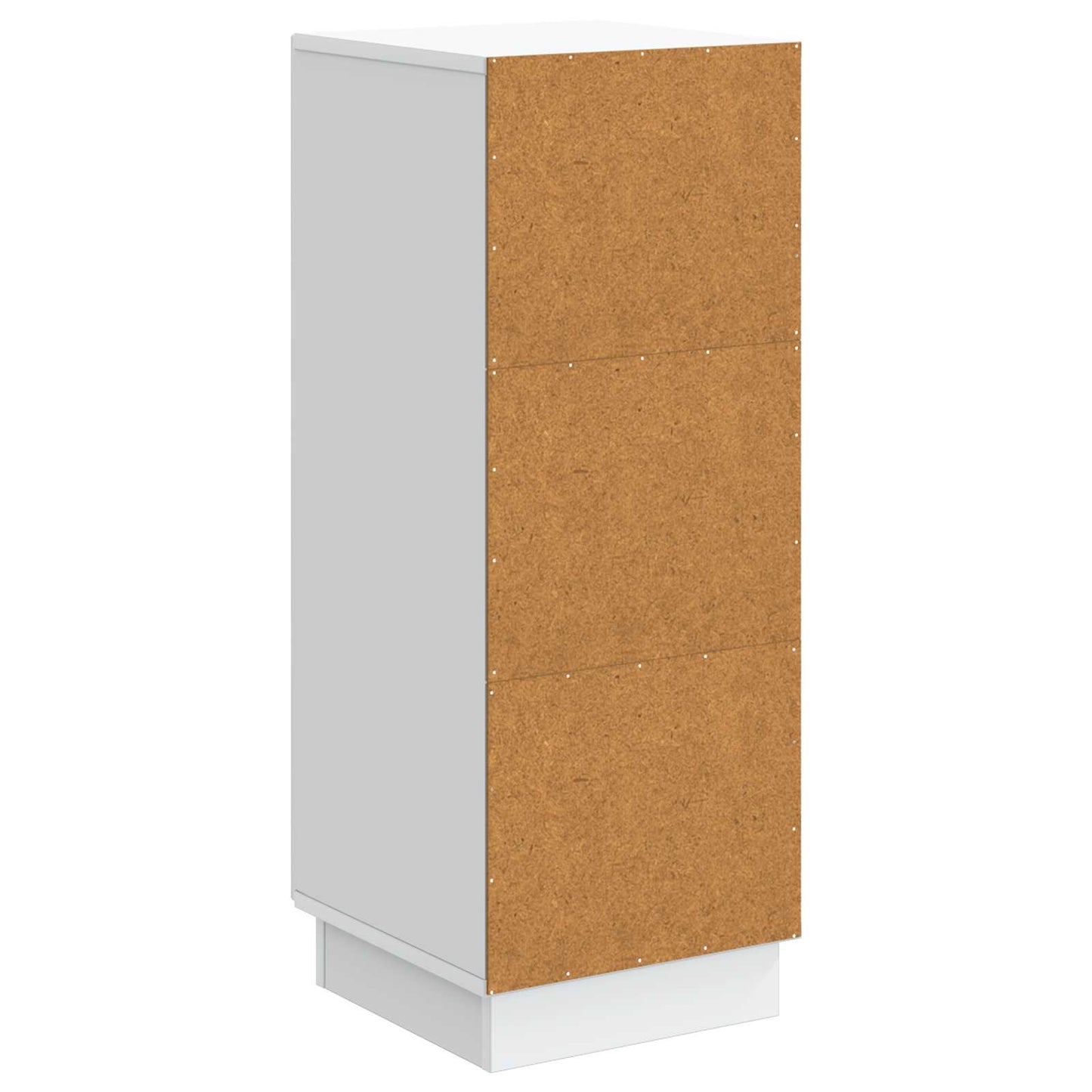 vidaXL Πλαϊνό γραφείο Λευκό 33 x 34,5 x 87 εκ. Επεξεργασμένο Ξύλο