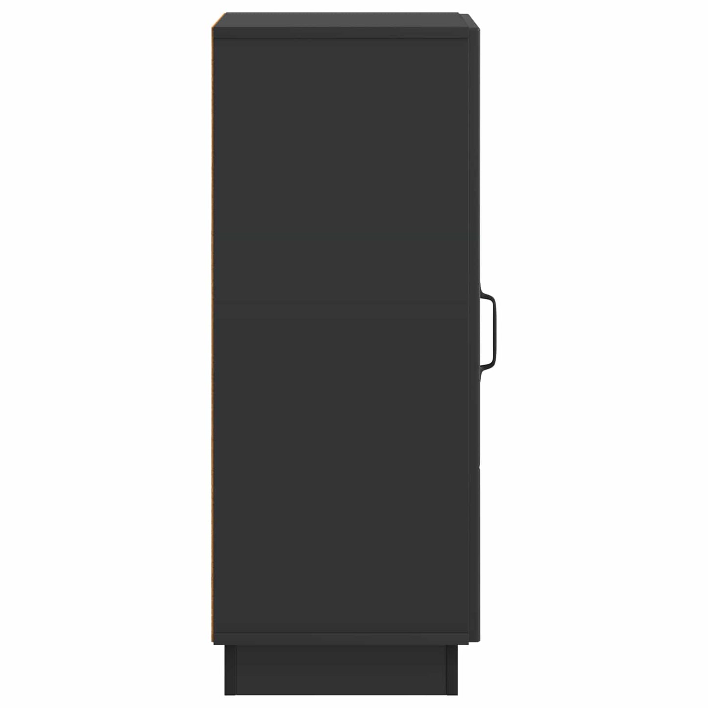 vidaXL Πλαϊνό γραφείο Μαύρο 33 x 34,5 x 87 εκ. Επεξεργασμένο Ξύλο