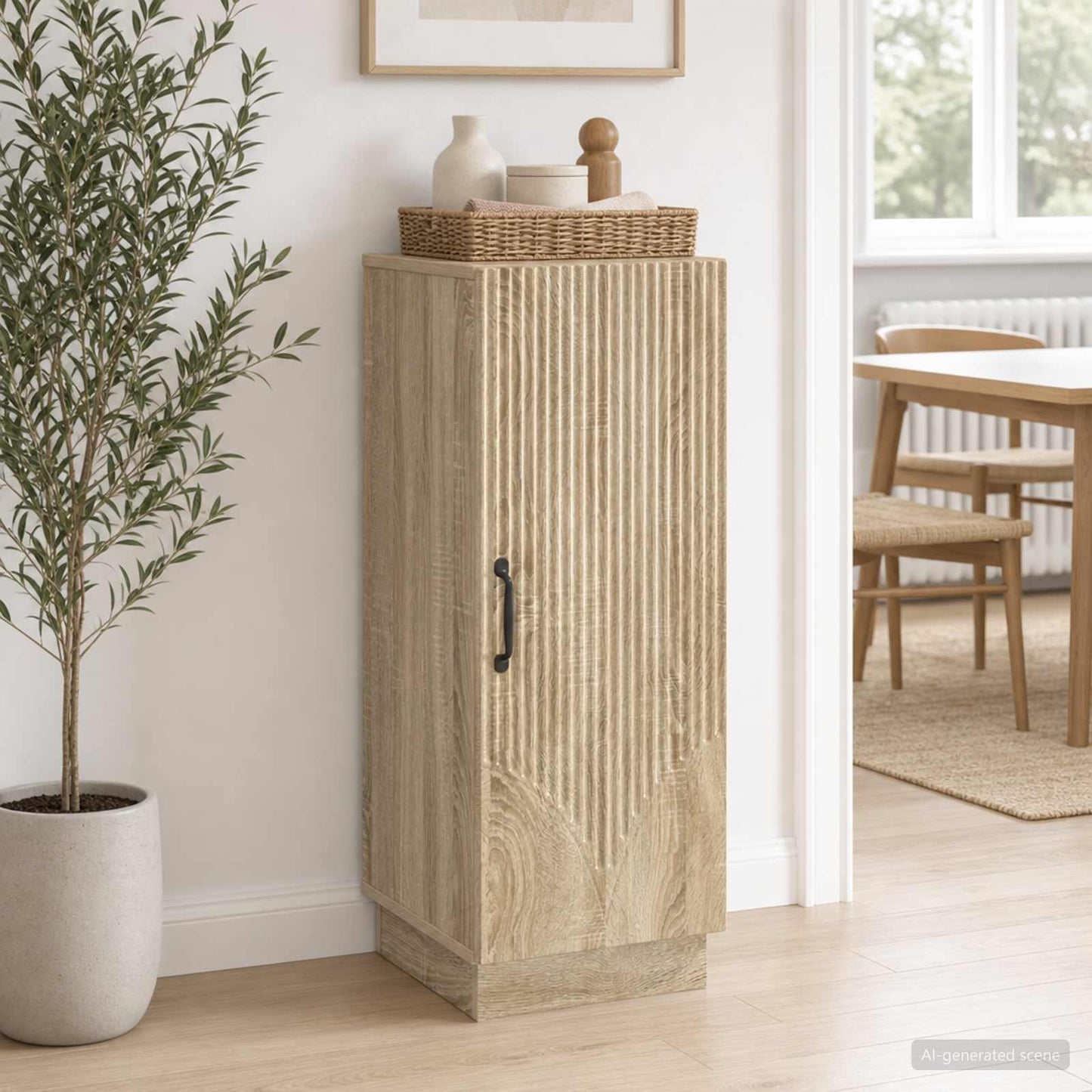 vidaXL Πλαϊνό γραφείο Sonoma Δρυς 33 x 34,5 x 87 εκ.