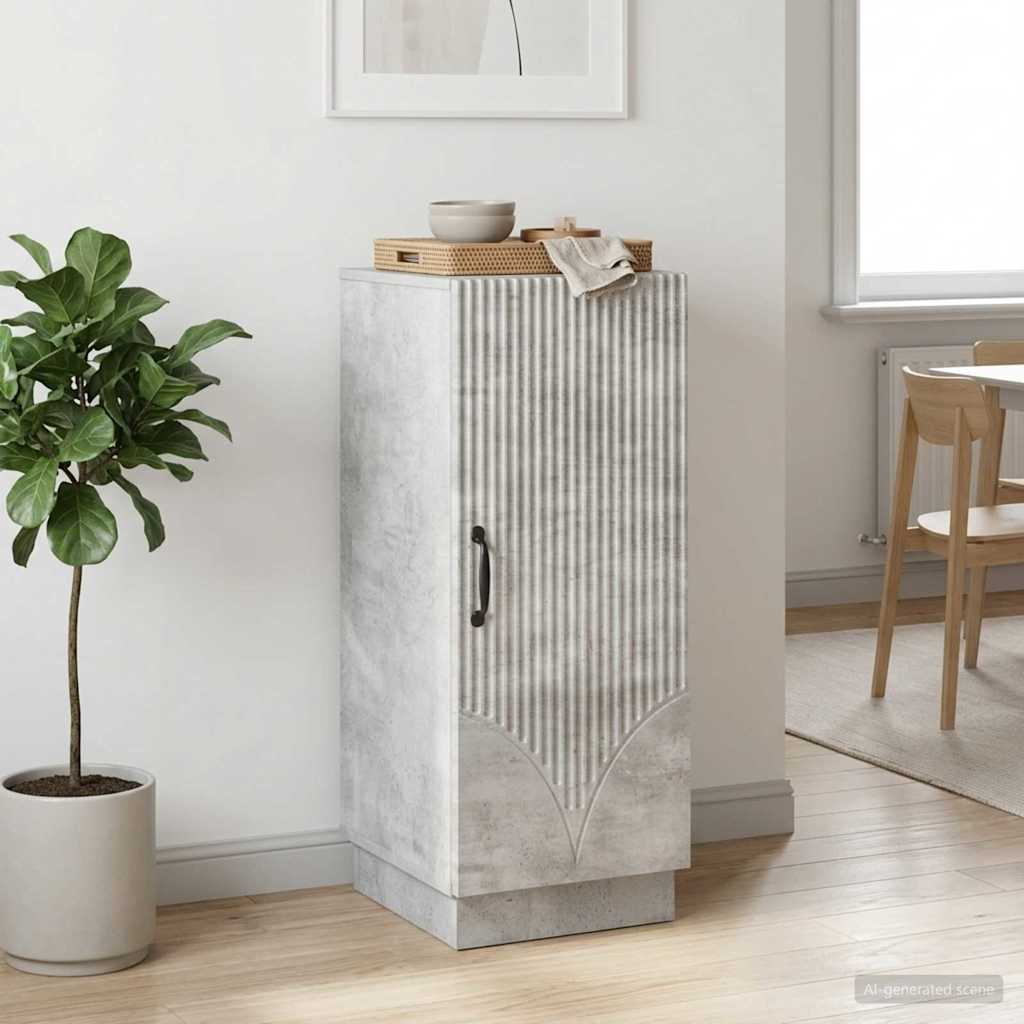 vidaXL Πλαϊνό γραφείο Γκρι Σκυροδέματος 33 x 34,5 x 87 εκ.