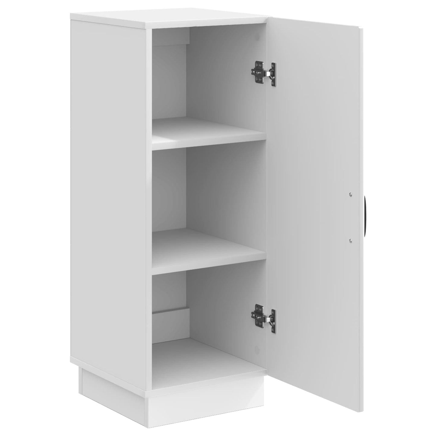 vidaXL Πλαϊνό γραφείο Γυαλιστερό Λευκό 33 x 34,5 x 87 εκ.