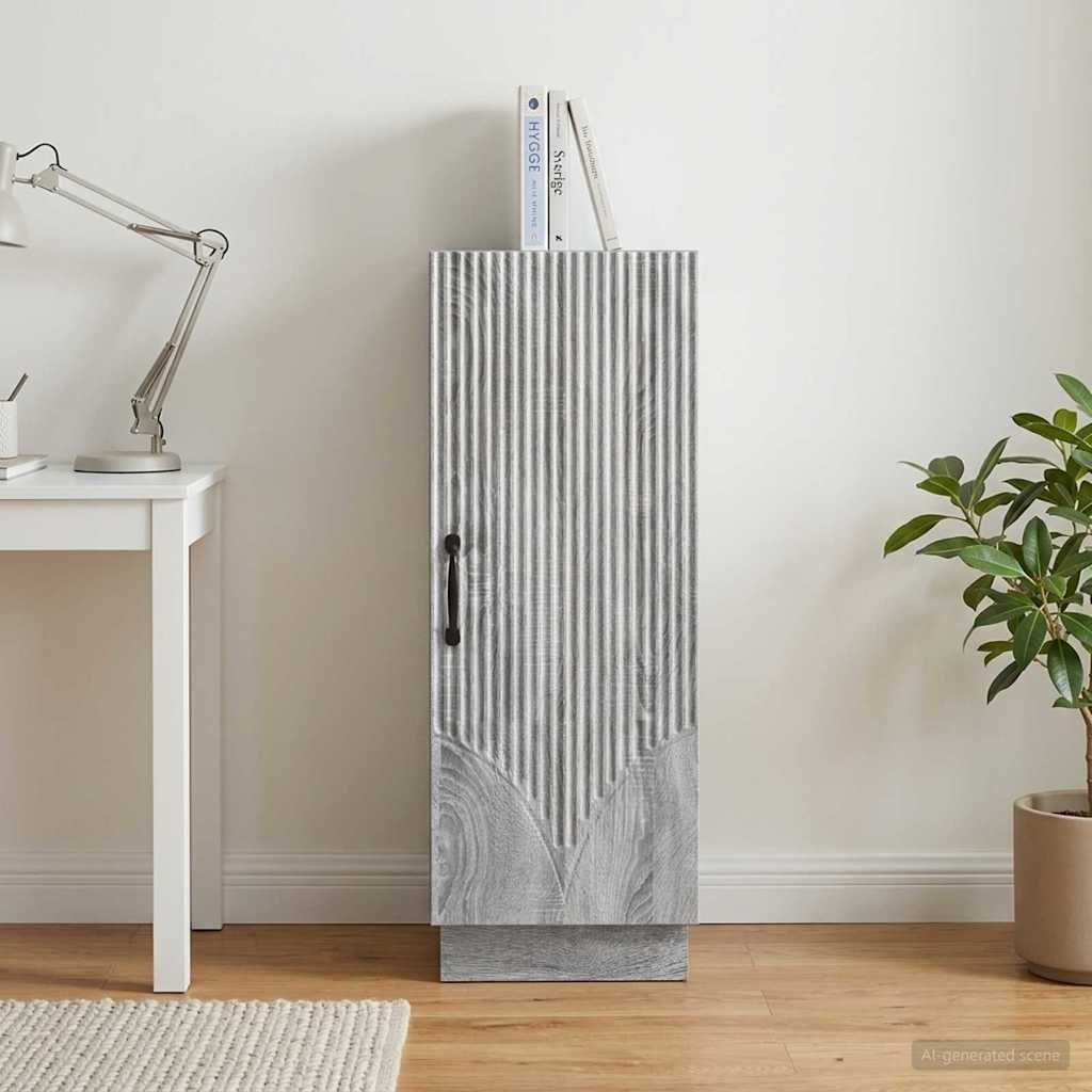 vidaXL Πλαϊνό γραφείο Γκρι Sonoma 33 x 34,5 x 87 εκ.