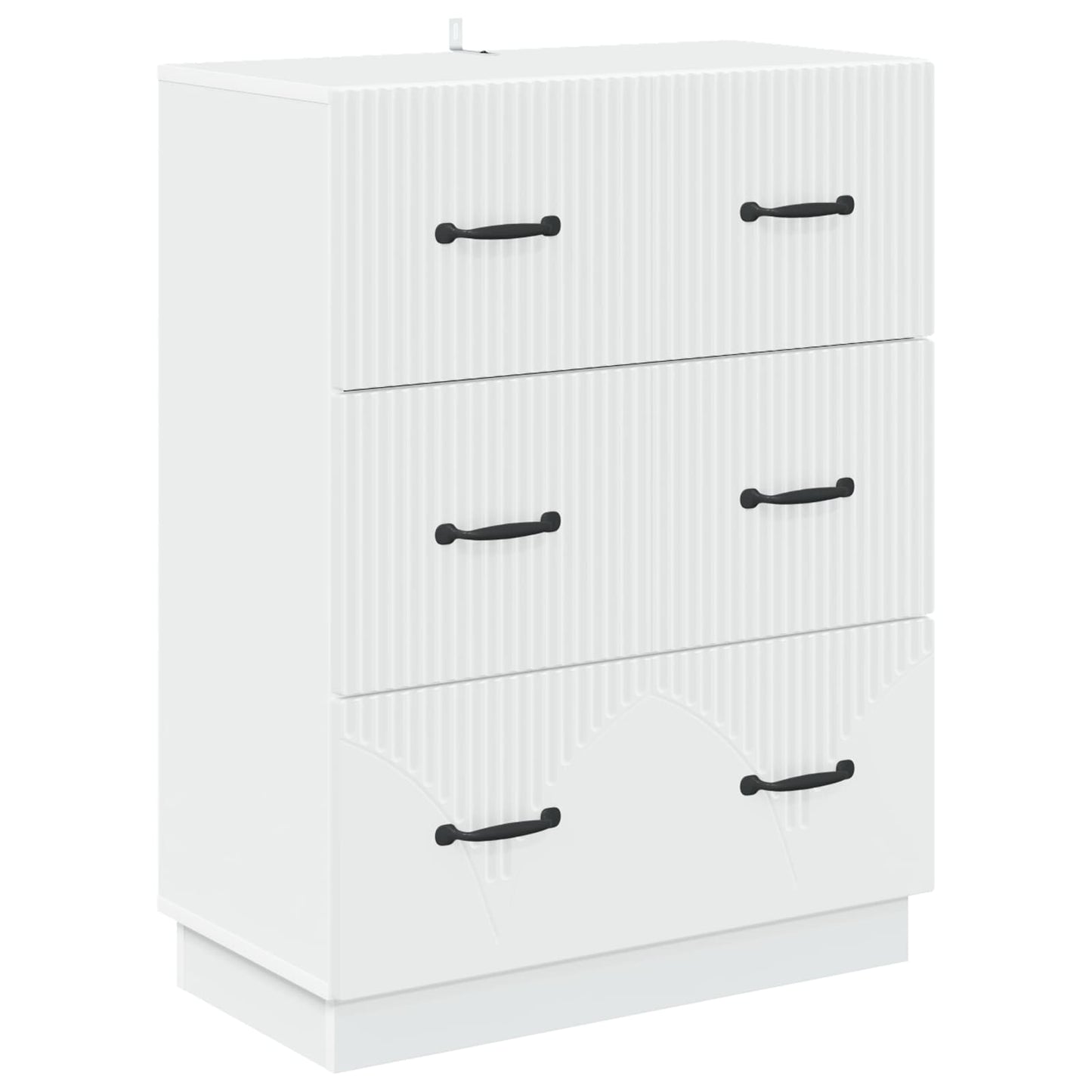 vidaXL Ντουλάπι με Συρτάρια Λευκό 66 x 34,5 x 87 εκ.
