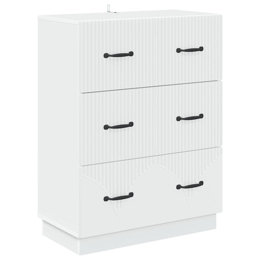 vidaXL Ντουλάπι με Συρτάρια Λευκό 66 x 34,5 x 87 εκ.