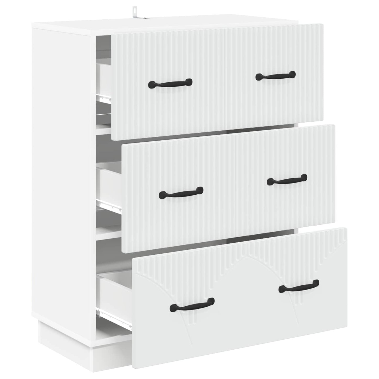 vidaXL Ντουλάπι με Συρτάρια Λευκό 66 x 34,5 x 87 εκ.