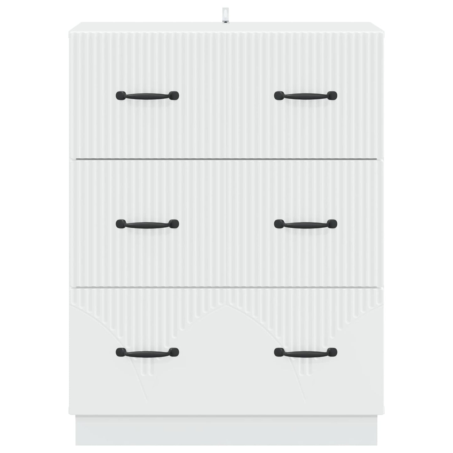 vidaXL Ντουλάπι με Συρτάρια Λευκό 66 x 34,5 x 87 εκ.