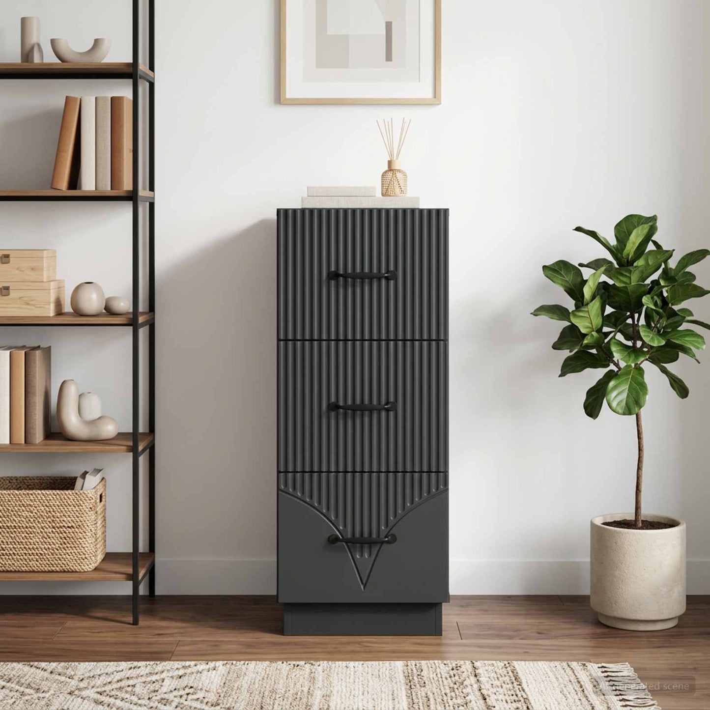 vidaXL Ντουλάπι με Συρτάρια 33 x 34,5 x 87 εκ. Επεξεργασμένο Ξύλο