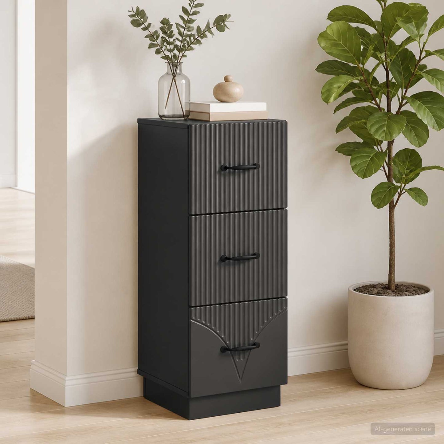 vidaXL Ντουλάπι με Συρτάρια 33 x 34,5 x 87 εκ. Επεξεργασμένο Ξύλο