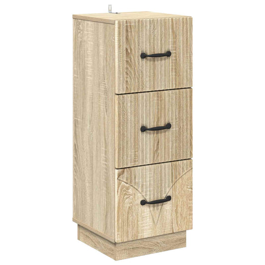 vidaXL Ντουλάπι με Συρτάρια 33 x 34,5 x 87 εκ. Επεξεργασμένο Ξύλο