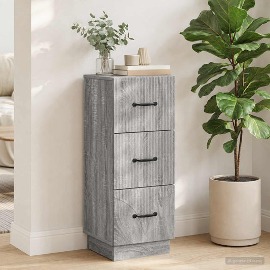 vidaXL Ντουλάπι με Συρτάρια 33 x 34,5 x 87 εκ. Επεξεργασμένο Ξύλο