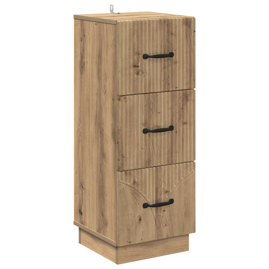 vidaXL Ντουλάπι με Συρτάρια 33 x 34,5 x 87 εκ. Επεξεργασμένο Ξύλο
