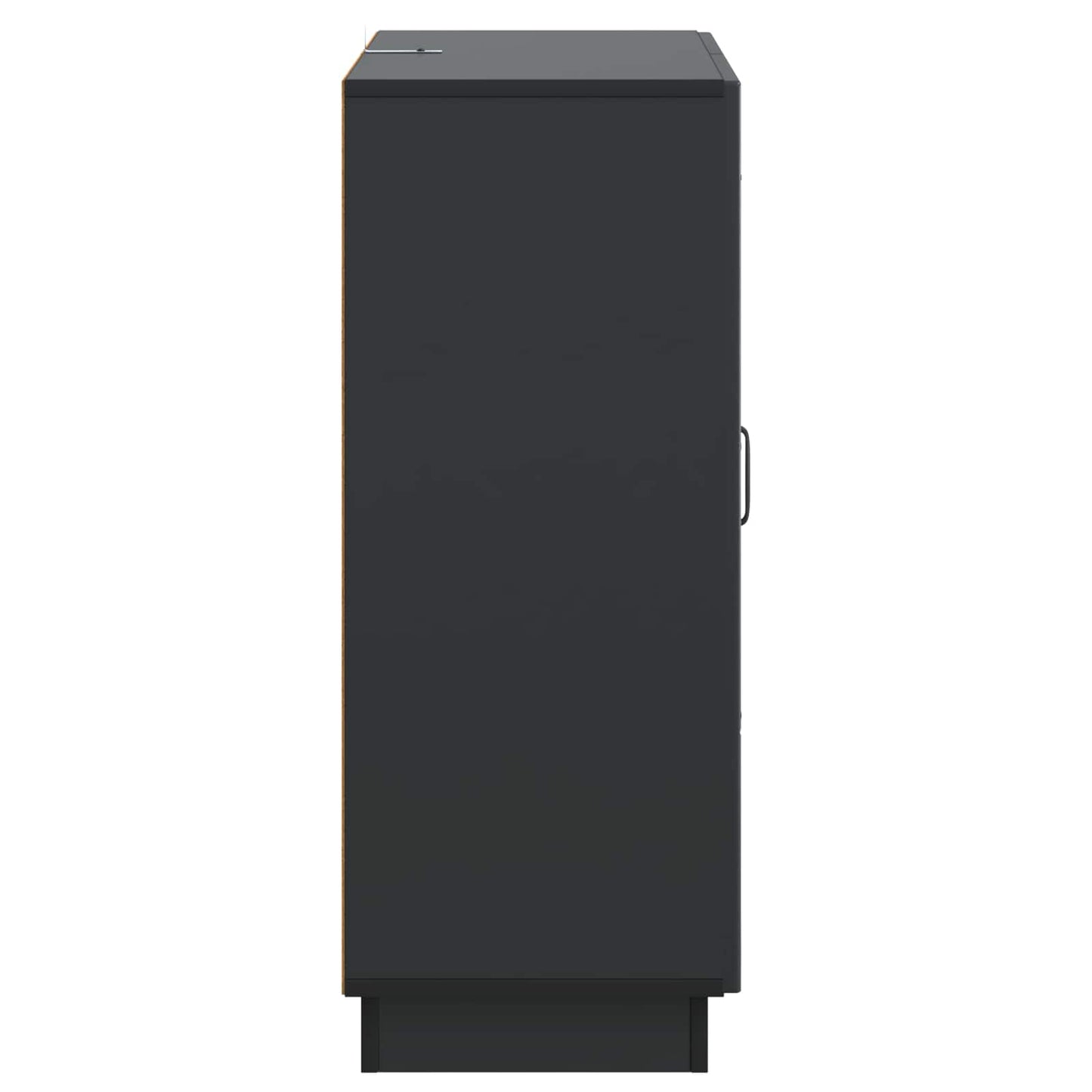 vidaXL Πλαϊνό γραφείο Μαύρο 66 x 34,5 x 87 εκ. Επεξεργασμένο Ξύλο