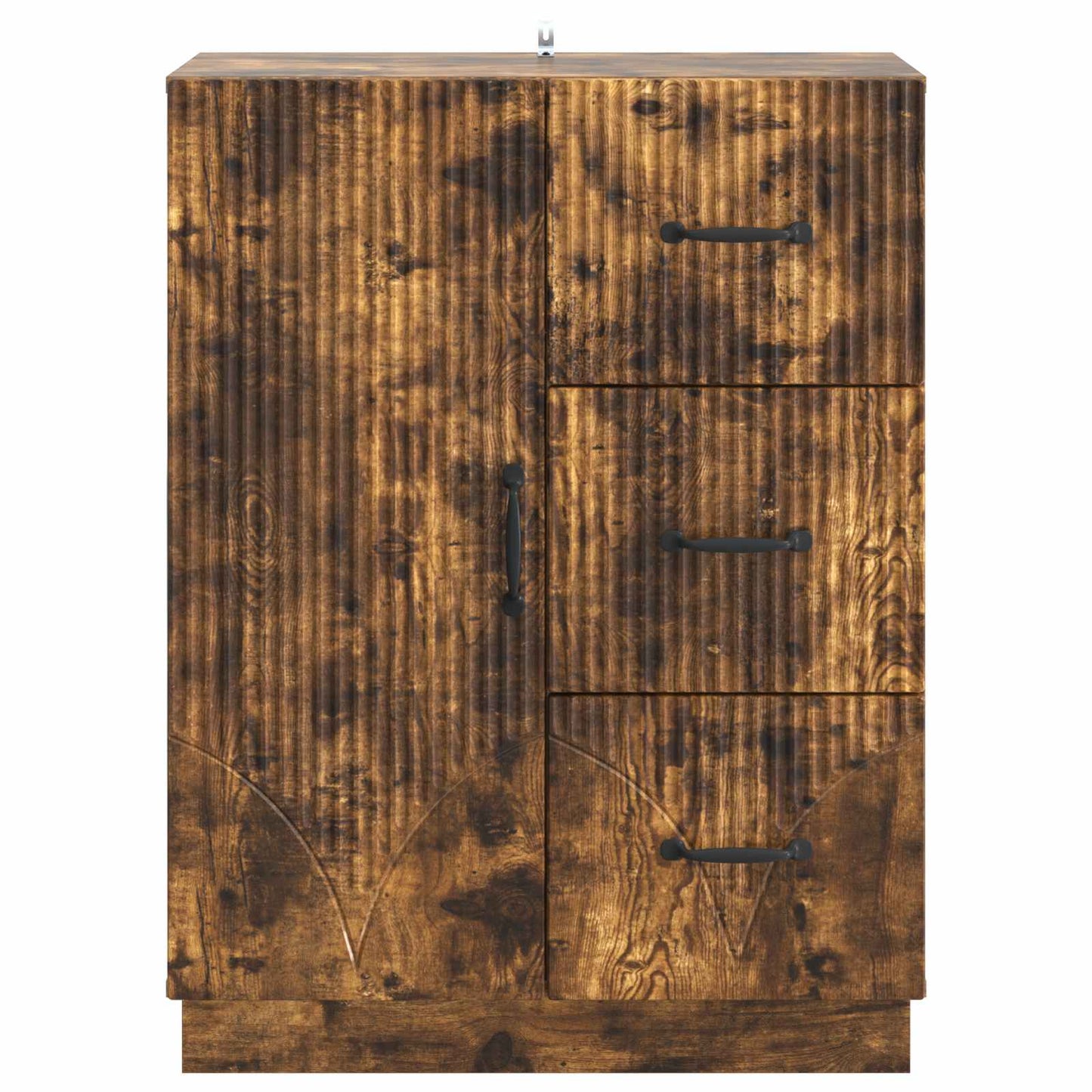 vidaXL Πλαϊνό γραφείο Καπνισμένο Ξύλο Δρυός 66 x 34,5 x 87 εκ.