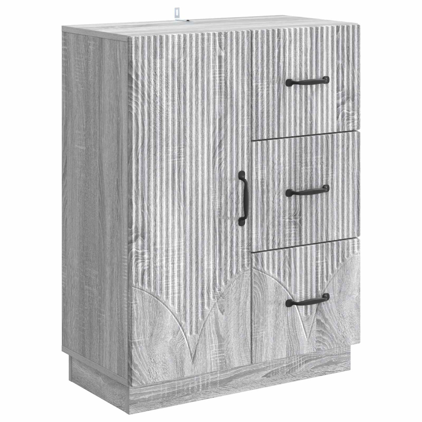 vidaXL Πλαϊνό γραφείο με συρτάρι Γκρι Sonoma 66 x 34,5 x 87 εκ.