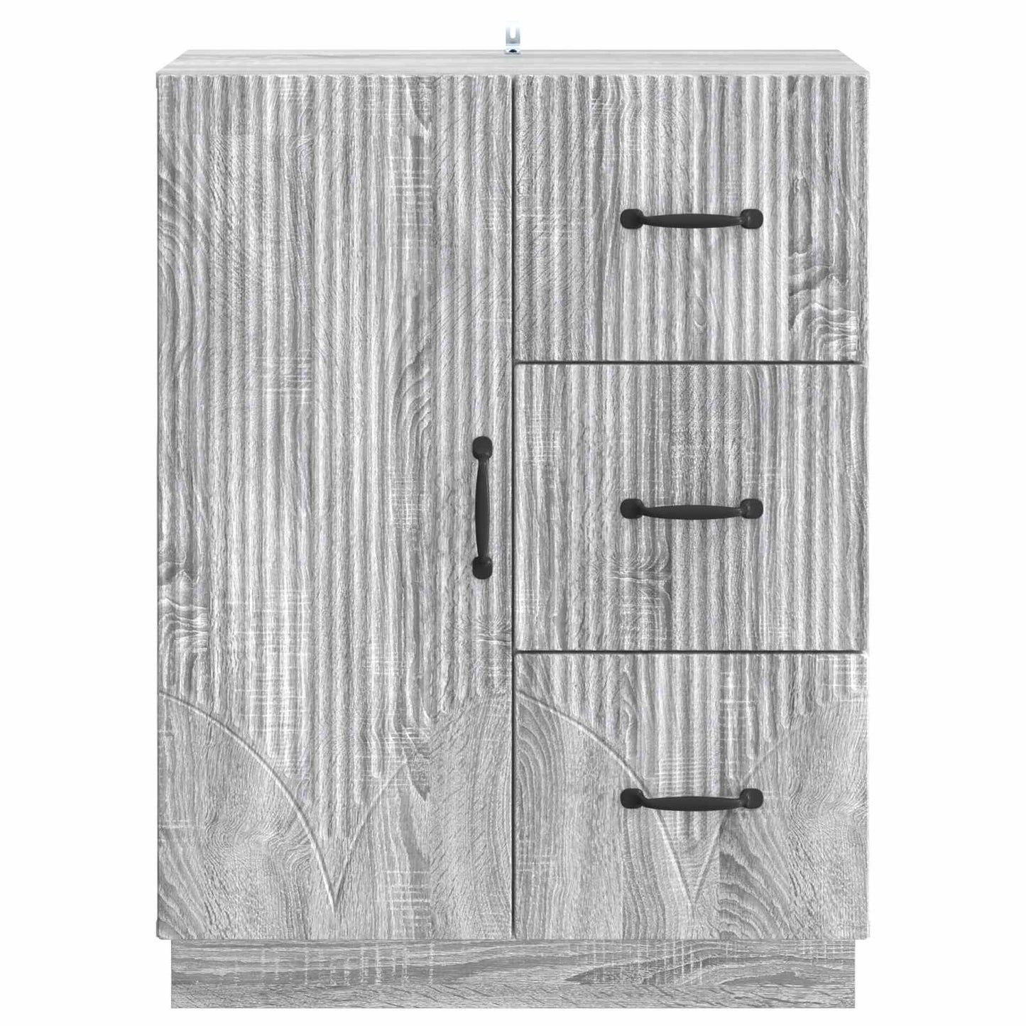 vidaXL Πλαϊνό γραφείο με συρτάρι Γκρι Sonoma 66 x 34,5 x 87 εκ.