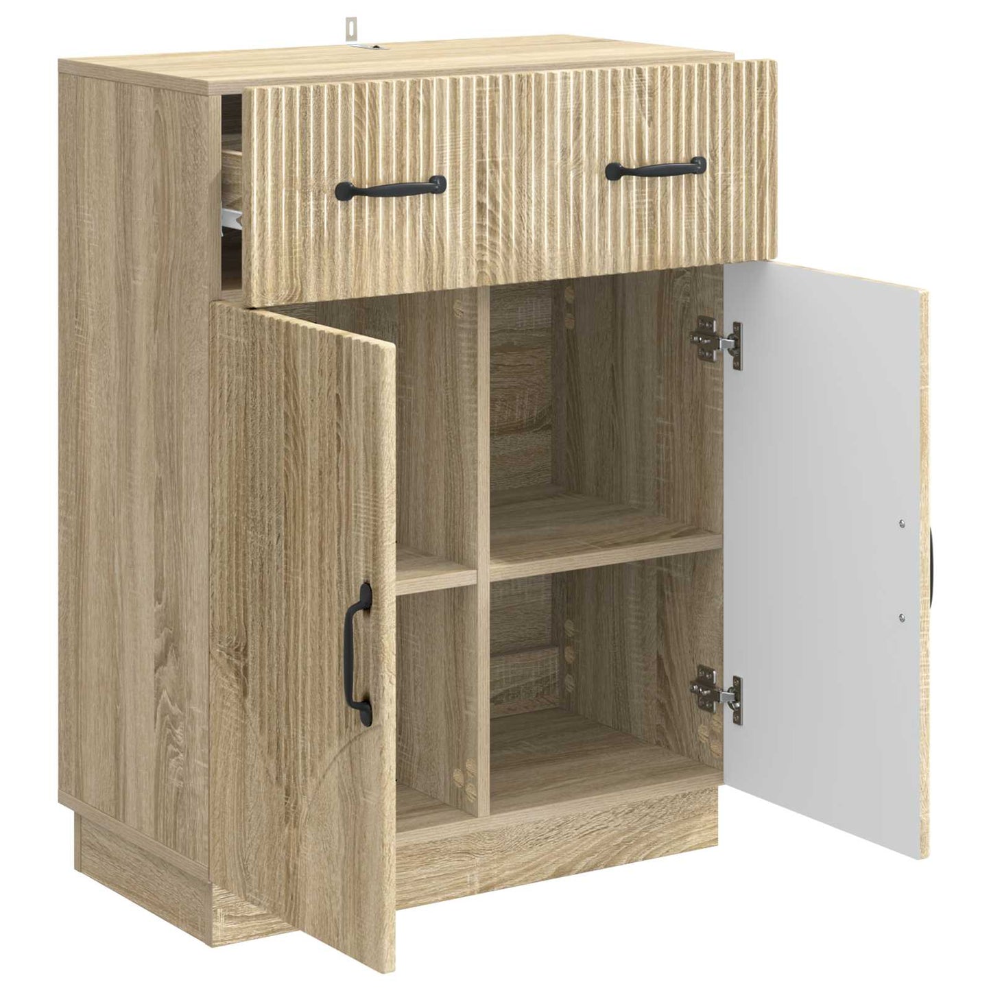 vidaXL Πλαϊνό γραφείο με συρτάρι Sonoma Δρυς 66 x 34,5 x 87 εκ.