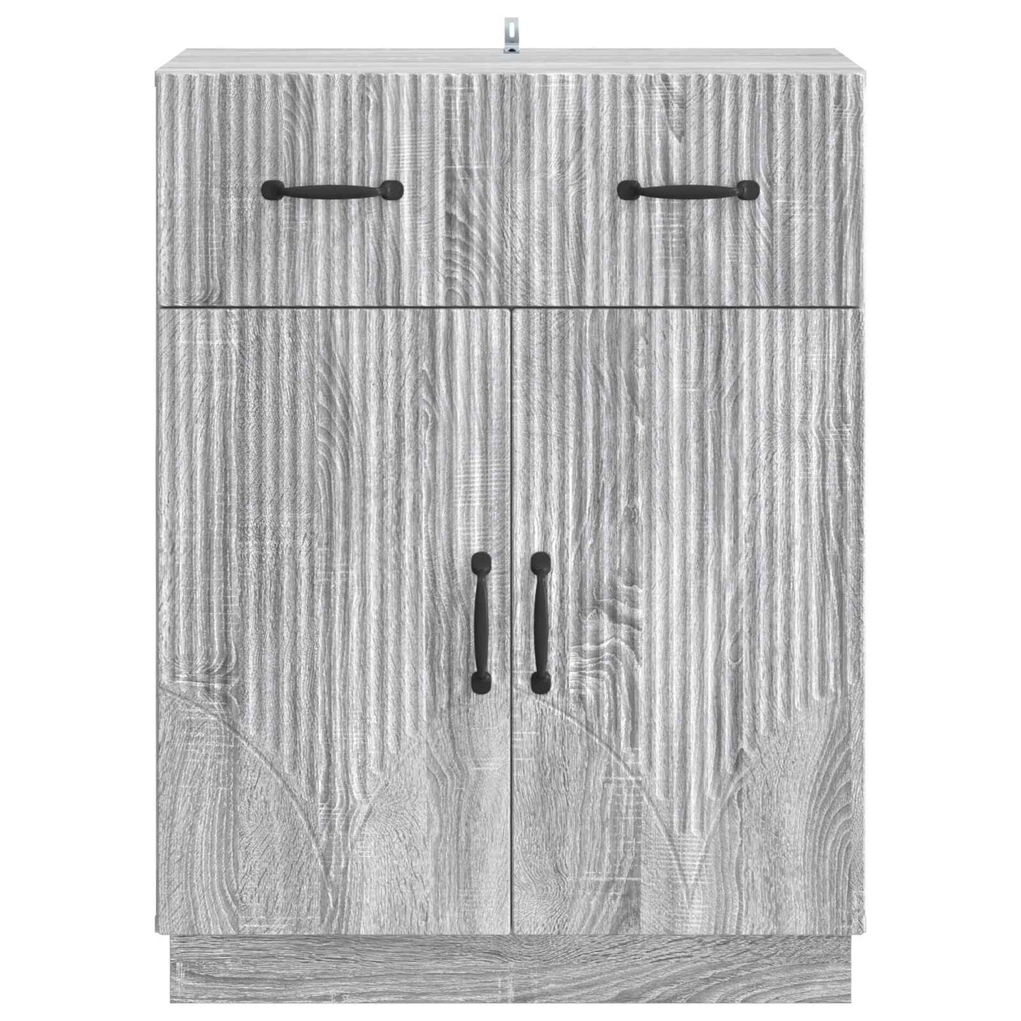 vidaXL Πλαϊνό γραφείο με συρτάρι Γκρι Sonoma 66 x 34,5 x 87 εκ.