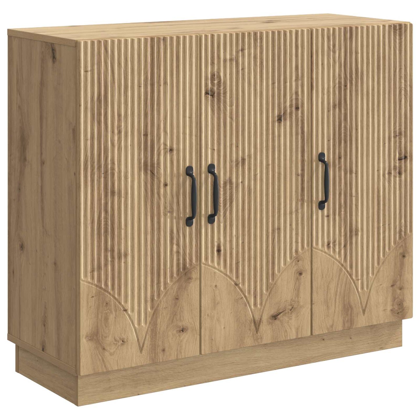vidaXL Πλαϊνό γραφείο Artisan Δρυς 89 x 34,5 x 77 εκ.