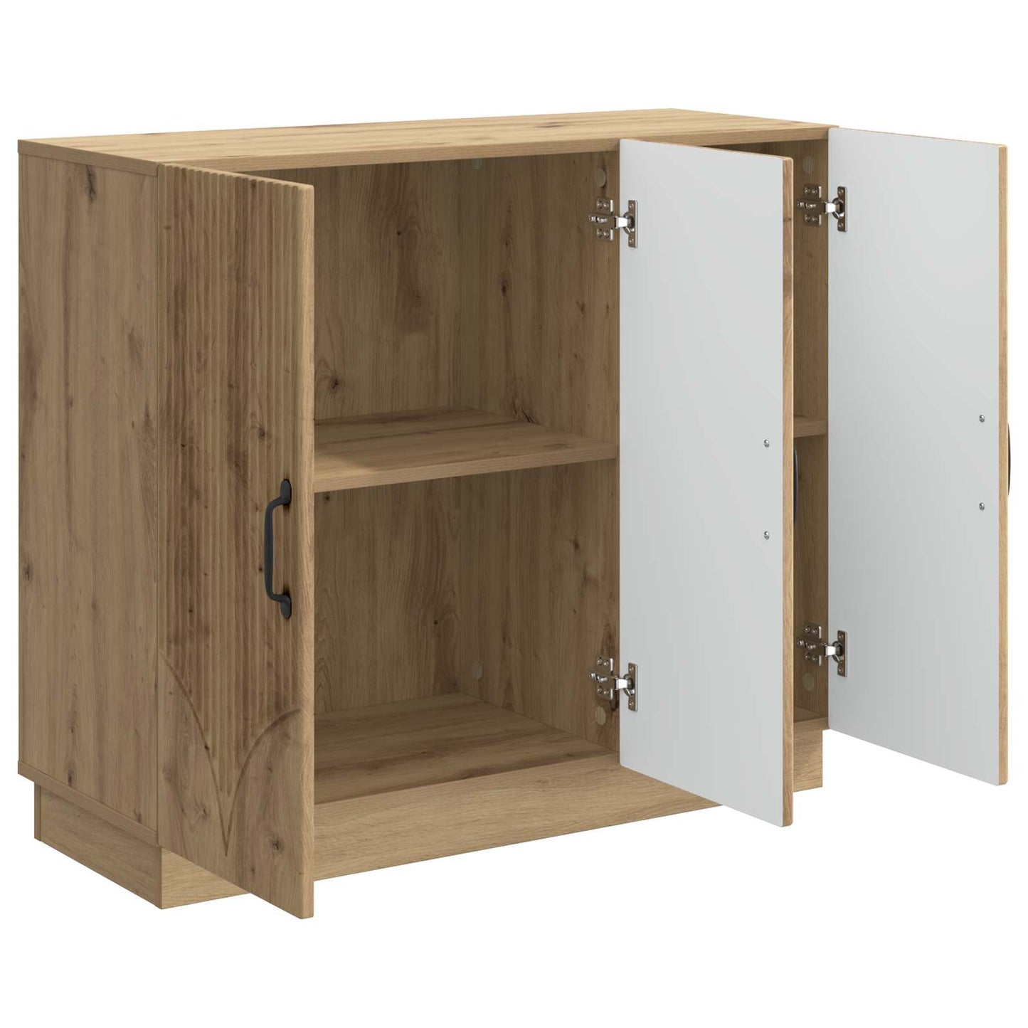 vidaXL Πλαϊνό γραφείο Artisan Δρυς 89 x 34,5 x 77 εκ.
