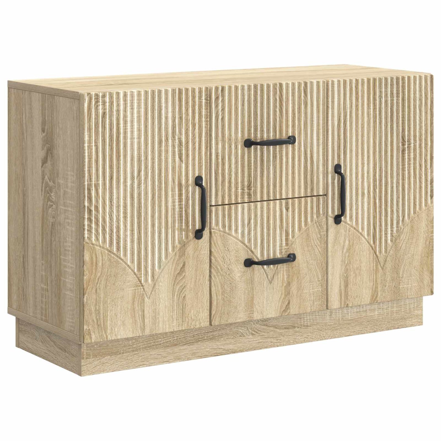 vidaXL Πλαϊνό γραφείο με συρτάρι Sonoma Δρυς 89 x 34,5 x 57 εκ.