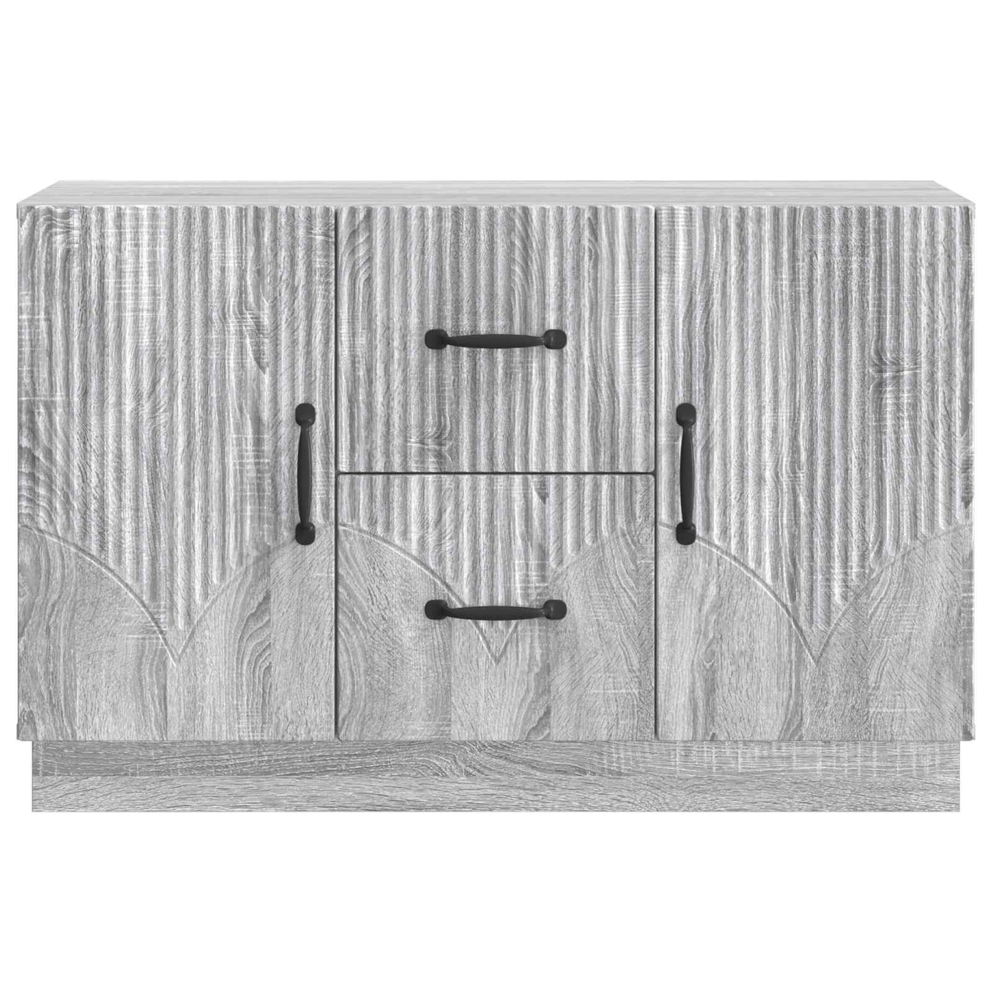 vidaXL Πλαϊνό γραφείο με συρτάρι Γκρι Sonoma 89 x 34,5 x 57 εκ.