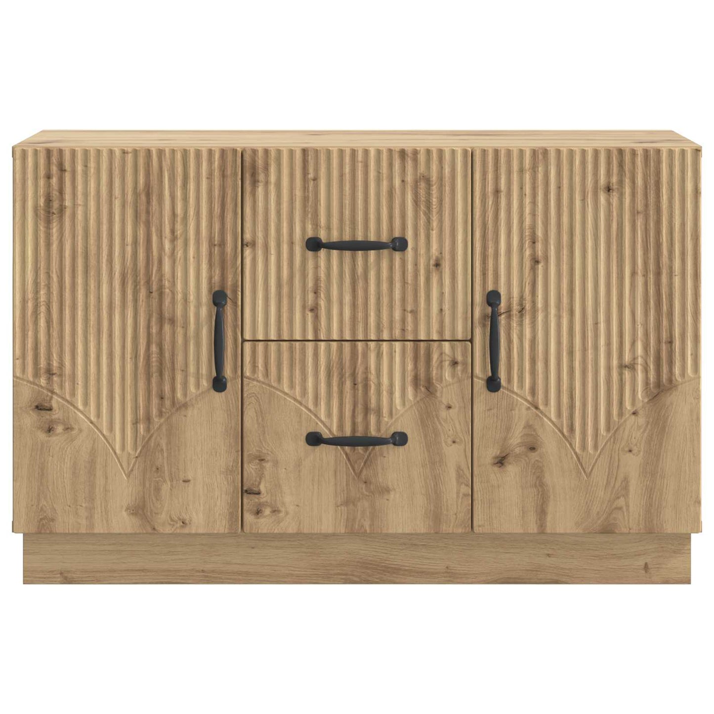 vidaXL Πλαϊνό γραφείο με συρτάρι Artisan Δρυς 89 x 34,5 x 57 εκ.