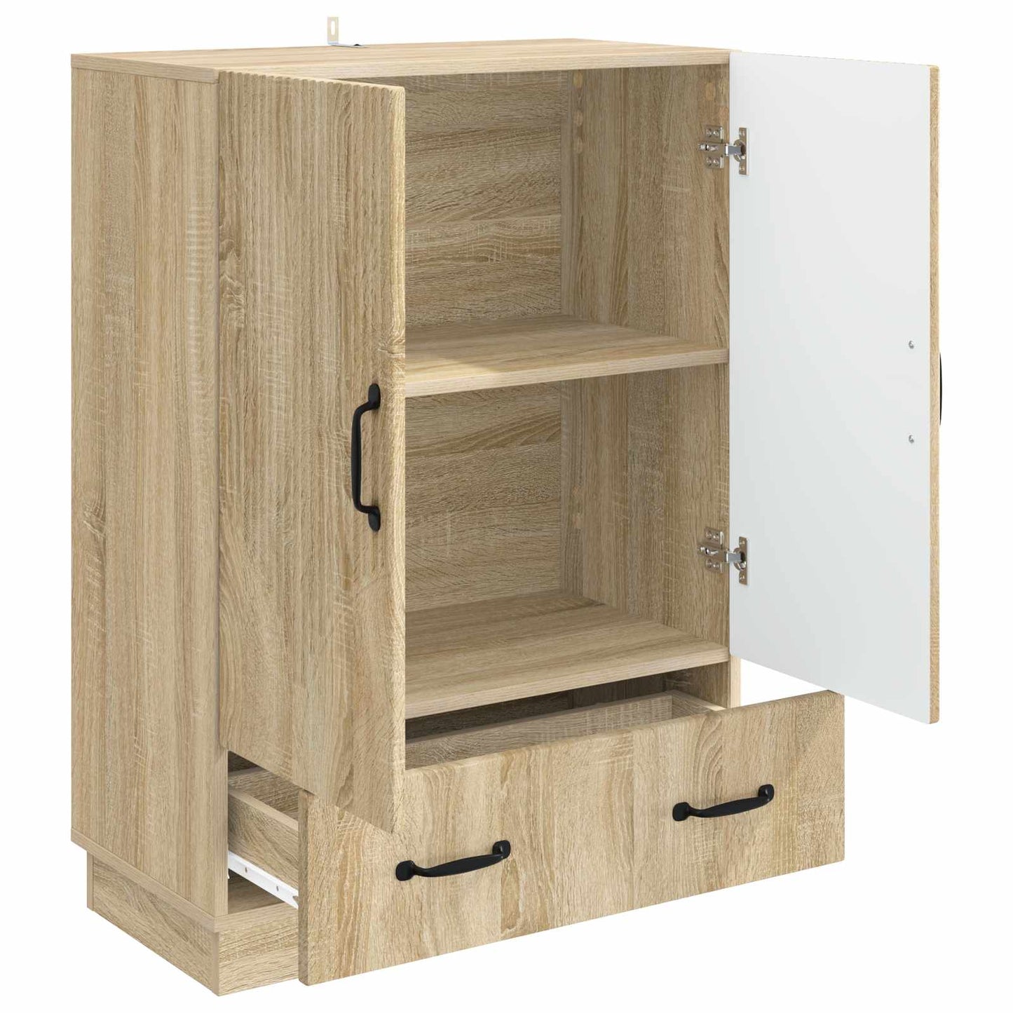 vidaXL Πλαϊνό γραφείο με συρτάρι Sonoma Δρυς 66 x 34,5 x 92 εκ.