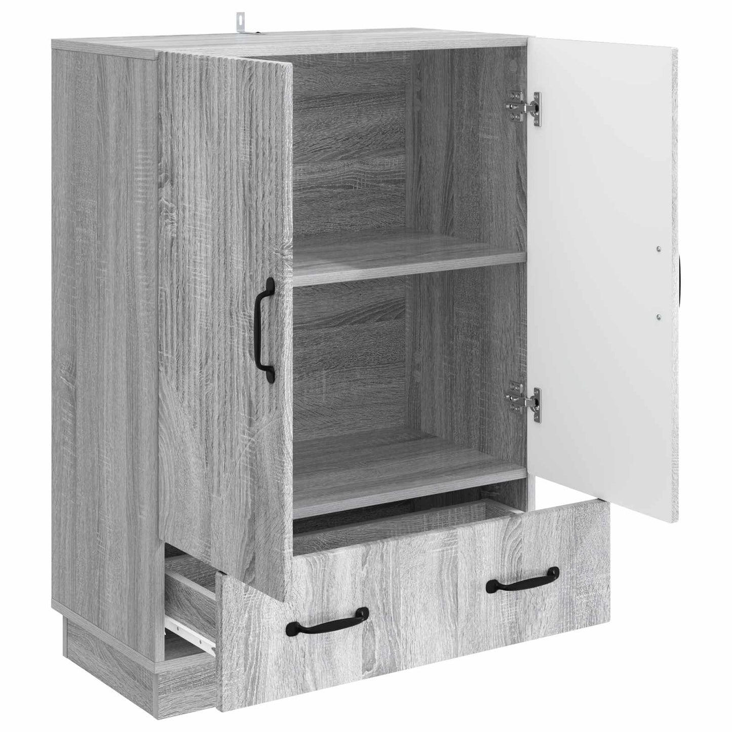 vidaXL Πλαϊνό γραφείο με συρτάρι Γκρι Sonoma 66 x 34,5 x 92 εκ.