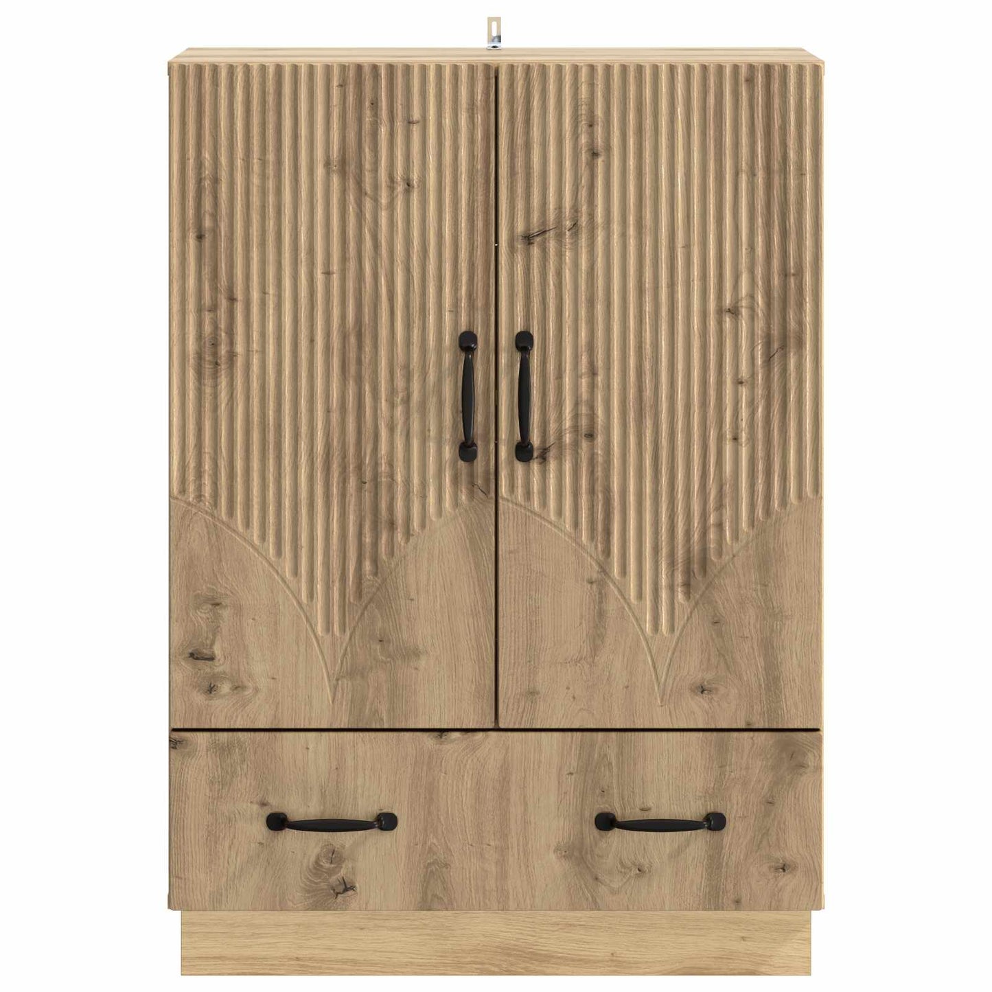 vidaXL Πλαϊνό γραφείο με συρτάρι Artisan Δρυς 66 x 34,5 x 92 εκ.