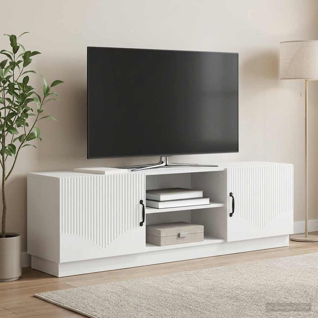 vidaXL Ντουλάπι TV Λευκό 150 x 31 x 47 εκ Επεξεργασμένο Ξύλο