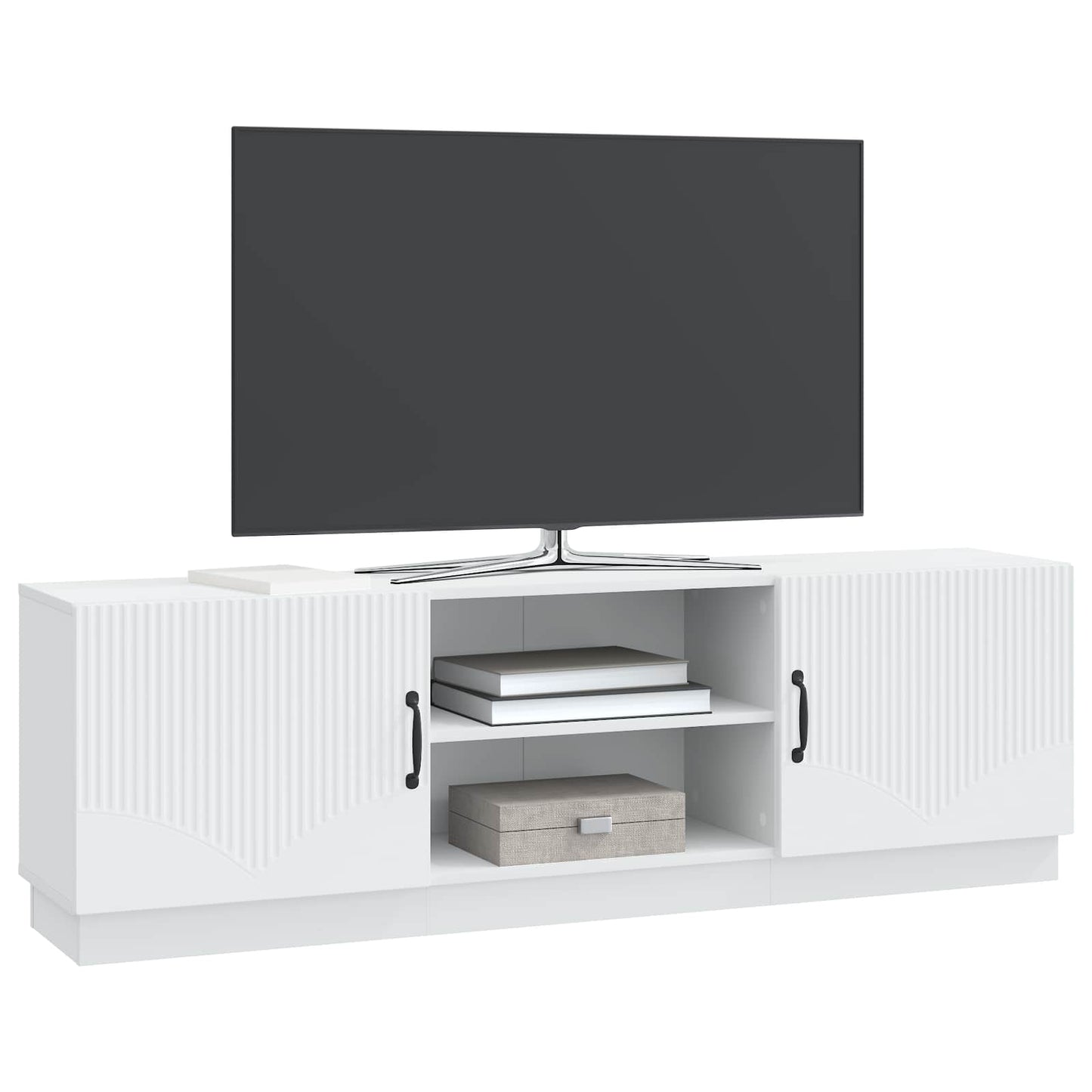 vidaXL Ντουλάπι TV Λευκό 150 x 31 x 47 εκ Επεξεργασμένο Ξύλο