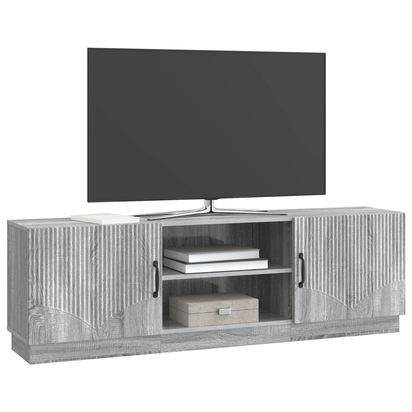 vidaXL Ντουλάπι TV Γκρι Sonoma 150 x 31 x 47 εκ Επεξεργασμένο Ξύλο
