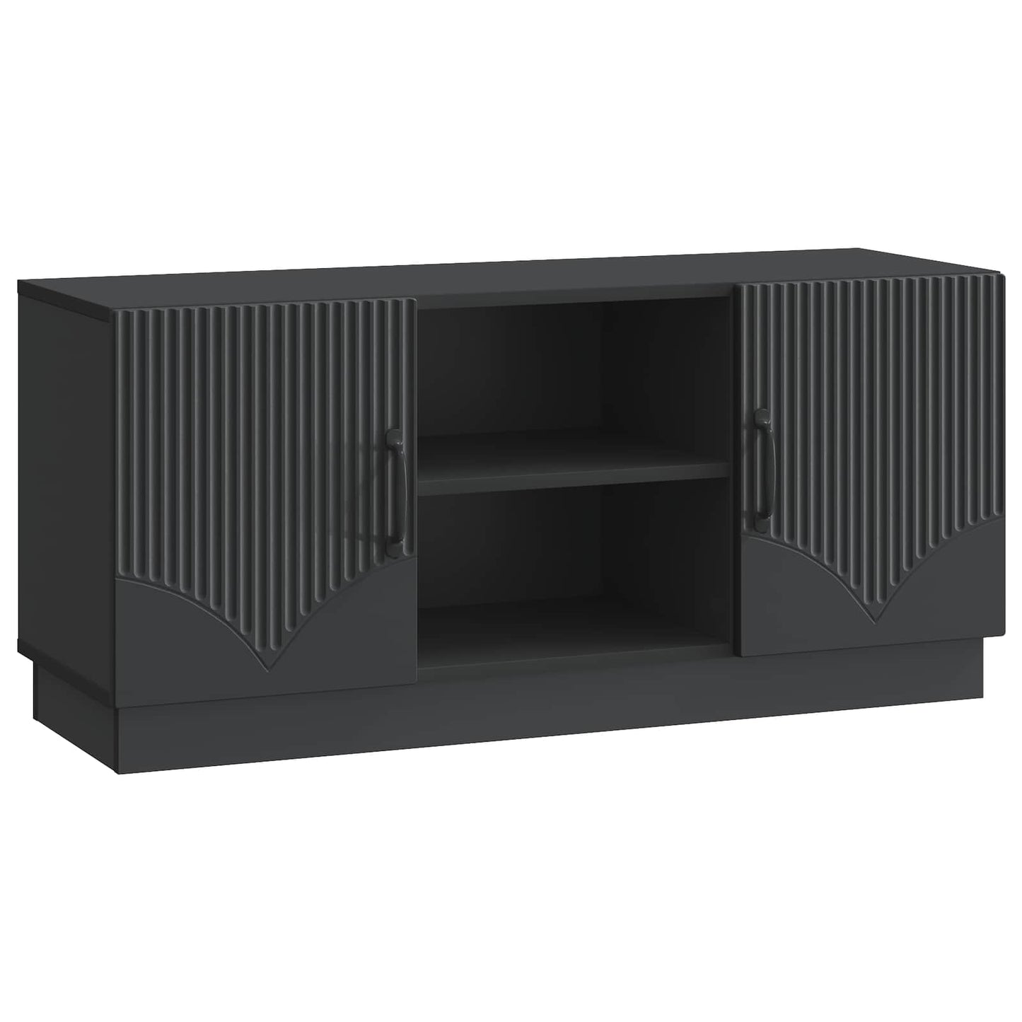 vidaXL Ντουλάπι TV Μαύρο 102 x 34,5 x 47 εκ Επεξεργασμένο Ξύλο