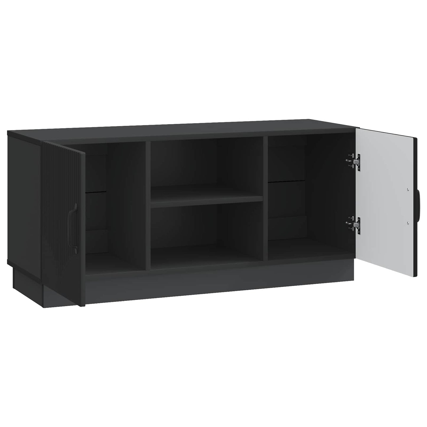 vidaXL Ντουλάπι TV Μαύρο 102 x 34,5 x 47 εκ Επεξεργασμένο Ξύλο